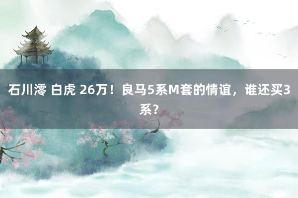石川澪 白虎 26万！良马5系M套的情谊，谁还买3系？