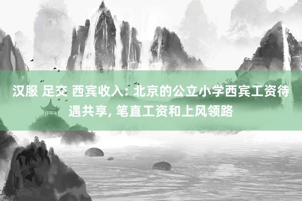 汉服 足交 西宾收入: 北京的公立小学西宾工资待遇共享， 笔直工资和上风领路